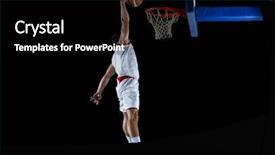  Presentation with sales action plan - Presentation consisting of slam - basketball game sport player background and a black colored foreground