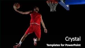  Presentation with basketball basketball hoop sport ball - Presentation design featuring slam - basketball game sport player background and a black colored foreground
