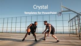  Presentation with playground - Colorful slide deck enhanced with slam - full length portrait of two backdrop and a seafoam green colored foreground