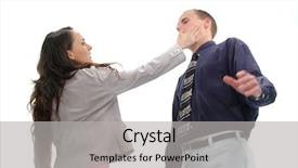  Presentation with sexual harrasment at workplace - Beautiful presentation featuring slapping man for sexual harrasment backdrop and a light gray colored foreground