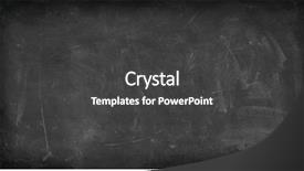  Presentation with chalk - Cool new slides with slate - chalk rubbed out on blackboard backdrop and a dark gray colored foreground