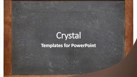  Presentation with slate - PPT theme enhanced with slate blackboard with white chalk background and a dark gray colored foreground