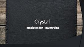  Presentation with slate - Amazing slide set having slate over old wooden background backdrop and a dark gray colored foreground