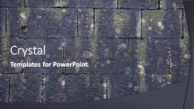  Presentation with moss - Colorful theme enhanced with slate-roof-with-moss-background backdrop and a dark gray colored foreground