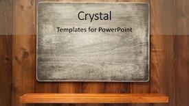  Presentation with slate - Beautiful slide deck featuring slate stone at wooden background backdrop and a coral colored foreground