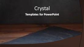  Presentation with slate - Slide deck having slate-stone-tray-at-wooden background and a dark gray colored foreground