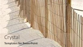  Presentation with sand - Amazing presentation theme having slatted-sand-dune-fence-leading backdrop and a mint green colored foreground