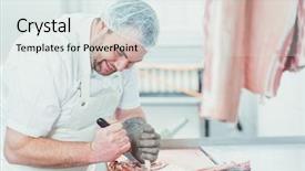  Presentation with butchery - Audience pleasing presentation consisting of  backdrop and a  colored foreground