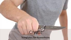  Presentation with holding hands old young - Cool new presentation theme with slayer - young man holding knife isolated backdrop and a  colored foreground