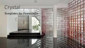  Presentation with modern - Slides consisting of sleek-modern-foyer-entrance background and a light gray colored foreground