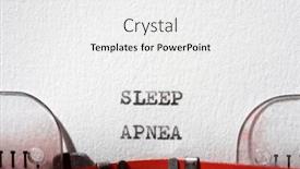  Presentation with sleep apnea - Slides with sleep-apnea-text-written background and a white colored foreground