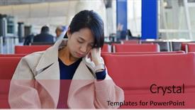  Presentation with wait - Audience pleasing slide set consisting of sleep at the wait area backdrop and a red colored foreground