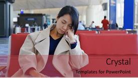  Presentation with wait - PPT theme featuring sleep at the wait area background and a red colored foreground