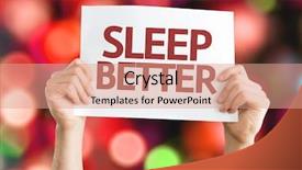  Presentation with colorful fancy carp fish koi - PPT theme having sleep better card with colorful background and a coral colored foreground