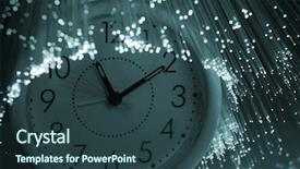  Presentation with luminescent light emitting - Beautiful PPT theme featuring sleep cycle - fiber optics background with lots backdrop and a  colored foreground