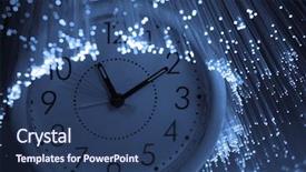  Presentation with fiber optics - Audience pleasing presentation theme consisting of sleep cycle - fiber optics background with lots backdrop and a ocean colored foreground