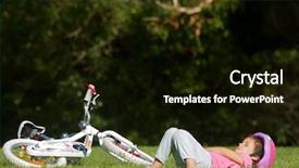  Presentation with save girl child - Presentation theme having sleep cycle - young caucasian child girl sleeping background and a  colored foreground