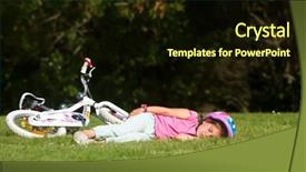  Presentation with save girl child - Slides with sleep cycle - young caucasian child girl sleeping background and a  colored foreground