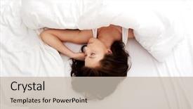  Presentation with sleeping mouse - Colorful PPT layouts enhanced with sleep dreams - beautiful woman sleeping in bed backdrop and a  colored foreground