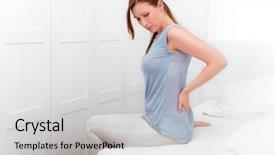  Presentation with back pain - Amazing presentation having sleep hurting back person backdrop and a light gray colored foreground
