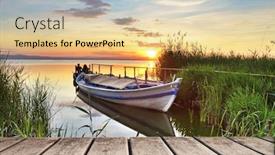  Presentation with corner - Cool new PPT layouts with sleep in a corner of the lake backdrop and a lemonade colored foreground