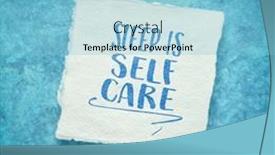  Presentation with inspirational - Presentation theme having sleep-is-self-care-inspirational background and a light blue colored foreground