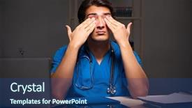  Presentation with doctor in hospital health insurance related icons healthcare person saving medical - Cool new theme with sleep lab - young handsome doctor working night backdrop and a ocean colored foreground