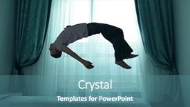  Presentation with sleep - Theme enhanced with sleep paralysis concept young man background and a teal colored foreground