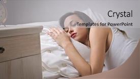  Presentation with sleep and dream - Amazing PPT theme having sleep tight backdrop and a light gray colored foreground