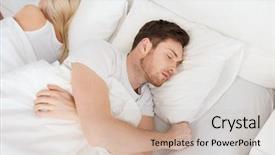  Presentation with people conflict - Audience pleasing presentation theme consisting of sleep well - people relationship difficulties conflict backdrop and a soft green colored foreground