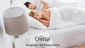  Presentation with relationships - PPT theme featuring sleep well - people rest and relationships concept background and a light gray colored foreground