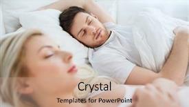  Presentation with relationships - Beautiful presentation theme featuring sleep well - people rest and relationships concept backdrop and a coral colored foreground