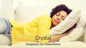  Presentation with african people - Beautiful slide deck featuring sleep well - people rest comfort and leisure backdrop and a blonde colored foreground