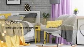  Presentation with bed - Beautiful slides featuring sleeping arangements - comfortable soft bed with pillows backdrop and a  colored foreground