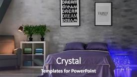  Presentation with hyper operation room - Slides featuring sleeping arangements - cozy room interior with comfortable background and a  colored foreground