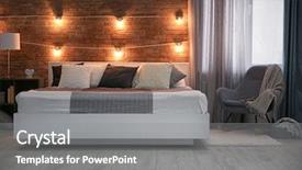  Presentation with room interior design - Beautiful theme featuring sleeping arangements - cozy room interior with comfortable backdrop and a  colored foreground
