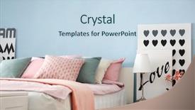  Presentation with laminar hood in operation room - Slides consisting of sleeping arangements - elegant room interior with comfortable background and a  colored foreground