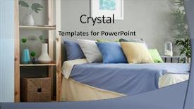  Presentation with room interior design - Audience pleasing presentation theme consisting of sleeping arangements - elegant room interior with comfortable backdrop and a  colored foreground