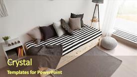  Presentation with children - Colorful presentation theme enhanced with sleeping arangements - interior of beautiful children room backdrop and a tawny brown colored foreground