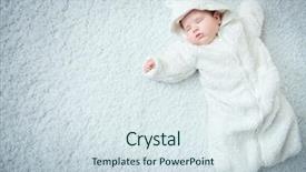  Presentation with baby sleeping - Slide set having sleeping baby happiness parenthood good background and a sky blue colored foreground