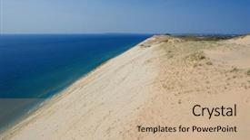  Presentation with masha and the bear - Slide set having sleeping bear dunes national lakeshore background and a soft green colored foreground