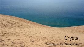  Presentation with sleeping - Theme featuring sleeping bear dunes national lakeshore background and a coral colored foreground