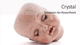  Presentation with doll - Audience pleasing presentation design consisting of sleeping doll head with clipping backdrop and a white colored foreground