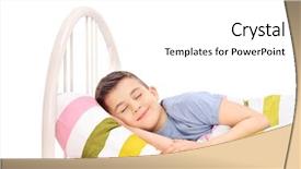  Presentation with sleeping - Slide deck featuring sleeping in a comfortable bed background and a white colored foreground