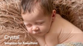  Presentation with light blue - Theme enhanced with sleeping on the light brown background and a coral colored foreground