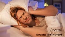  Presentation with insomnia - Cool new theme with sleeping-problem-insomnia-and-people backdrop and a coral colored foreground