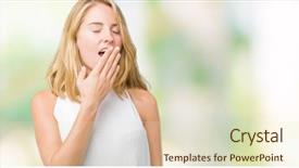  Presentation with elegant - PPT theme consisting of sleepy - beautiful young elegant woman background and a  colored foreground