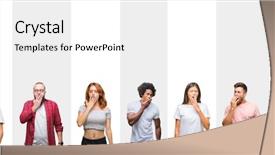  Presentation with skin care ethnic people - Amazing presentation having sleepy - collage of different ethnics young backdrop and a white colored foreground