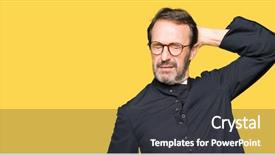  Presentation with stretching - Cool new PPT theme with sleepy and yawning for early backdrop and a dark gray colored foreground