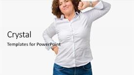  Presentation with businees - Beautiful slides featuring beautiful middle ager senior businees backdrop and a  colored foreground